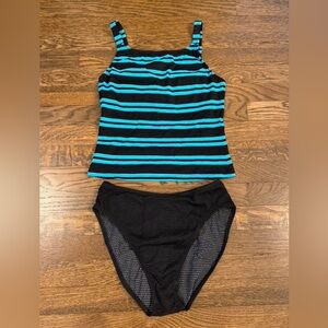 Sessa 80s Striped Tankini Swimsuit